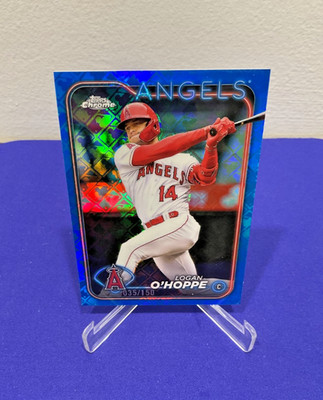 2024 Topps Chrome Logofractor Logan O'Hoppe Blue Refractor /150