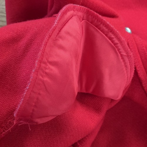 Pendleton Vintage Red Wool Cropped Jacket Blazer Size 8 - Picture 10 of 12