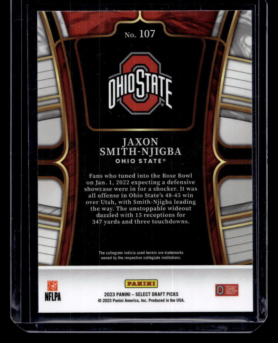 2023 Panini Select Draft Picks #107 Jaxon Smith-Njigba