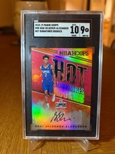 SGA - Shai Gilgeous Alexander - Rookie Card auto 10 / MT 9 Panini Hoops Clippers