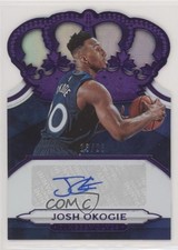 2018-19 Panini Crown Royale Rookie Purple 13/25 Josh Okogie #CR-JOK Auto r7o