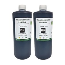 Bottle Ink Cartridge Refill Kit Black for Canon PG-260 PG-275 PG-285 2x1000ml