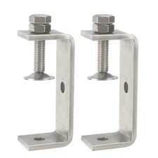 Stainless Steel C Clamps 3.2In for Mounting Heavy Duty Metal U Clamp for Meta