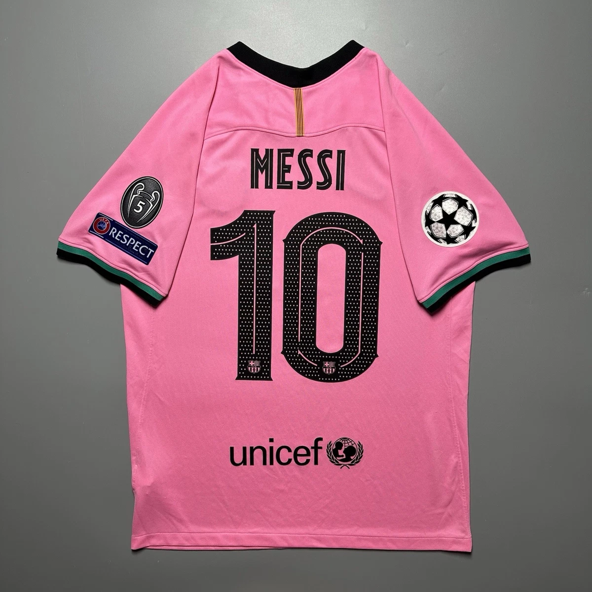 FC Barcelona Nike ピンクUNHCRユニフォームサイズ Preços baixos em Fc Barcelona Masculino Rosa Clube Internacional