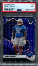 Penei Sewell -- PSA 9 -- 2021 Mosaic -- Blue /99 -- Rookie Card Nice