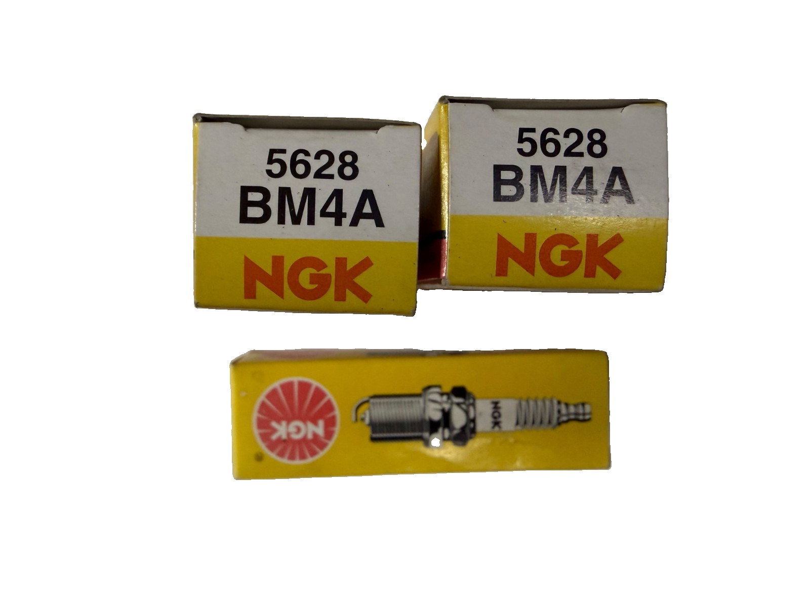 NGK 5628 BM4A Standard Spark Plug, LOT OF 3