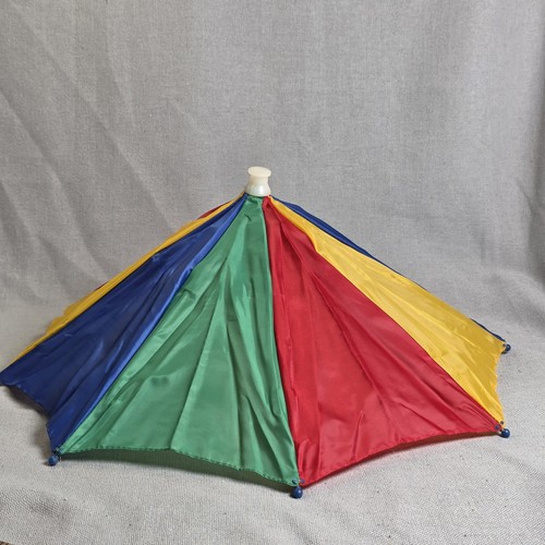 Umbrella Hat Outdoor Fishing Golf Camping Beach Hot Headwear Colorful Rainbow 