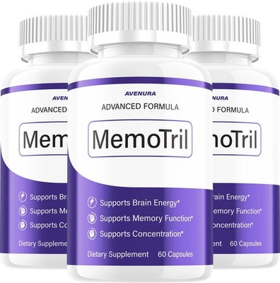 (3 Pack) Memotril Capsules - Advanced Formula Supplement Brain Health Support