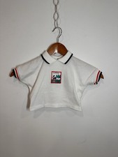 Rare Vintage Baby Dior Unisex Embroidered Snap Back Polo Golf Shirt High Fashion