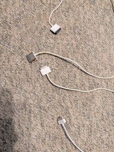 four (4) 30-Pin Apple iPod Cable Dock Connector Cords. 3 apple brand 1 generic 