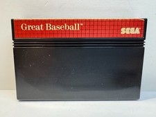 Great Baseball (Sega Master System, 1987) Cart Only. Tested. Authentic.