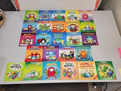 Lot of 25 Basher Science History Educational Books Kingfisher Homeschool L1