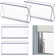 4 Pieces Window Shade for Roller Pull down Roller Shades Handle Blinds for Windo