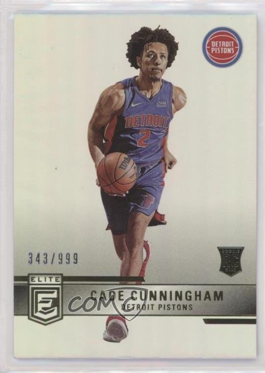2021-22 Donruss Elite Rookies 343/999 Cade Cunningham #248 0s7v