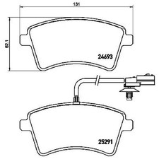Satz Bremsbeläge Bremsklötze vorne für Renault Kangoo BE KW0/1 FW0/1 | 245239