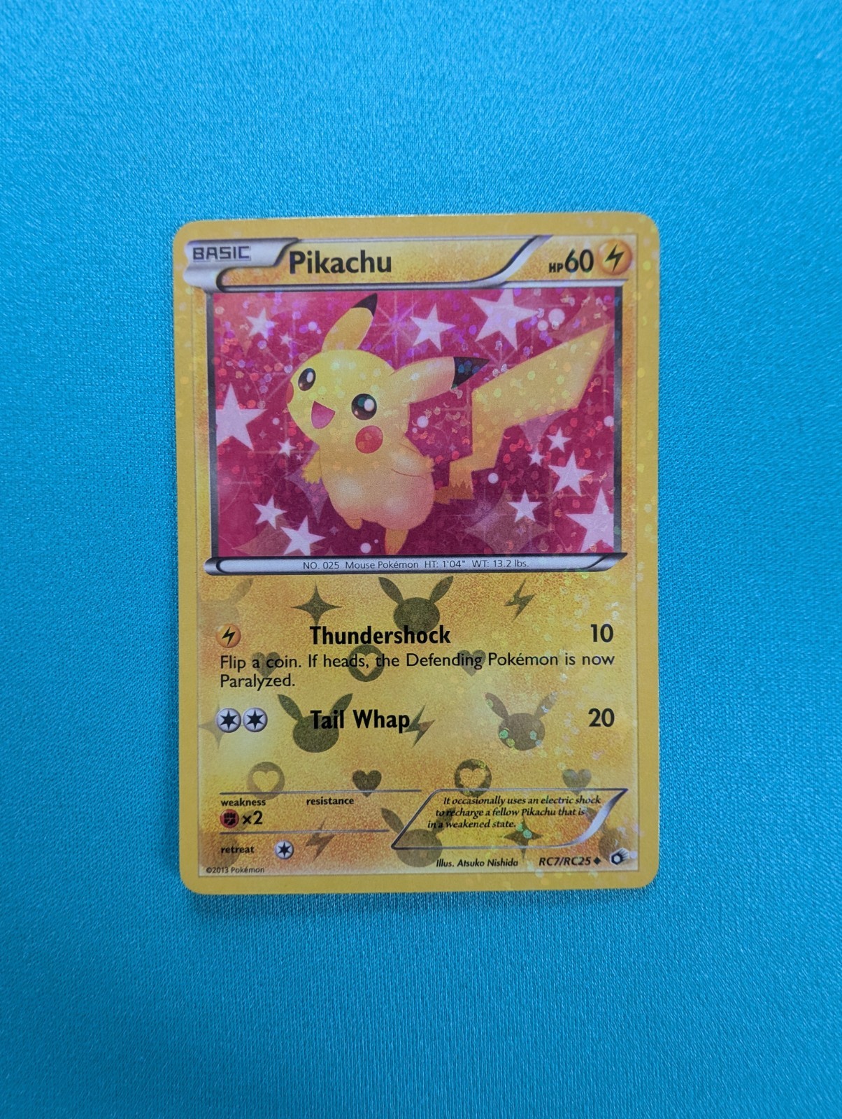 Pokemon Pikachu RC7/RC25 Legendary Treasures Radiant Collection Holo Card (LP)
