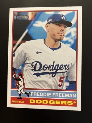 Freddie Freeman #206 2025 Topps Heritage Base Card Los Angeles Dodgers
