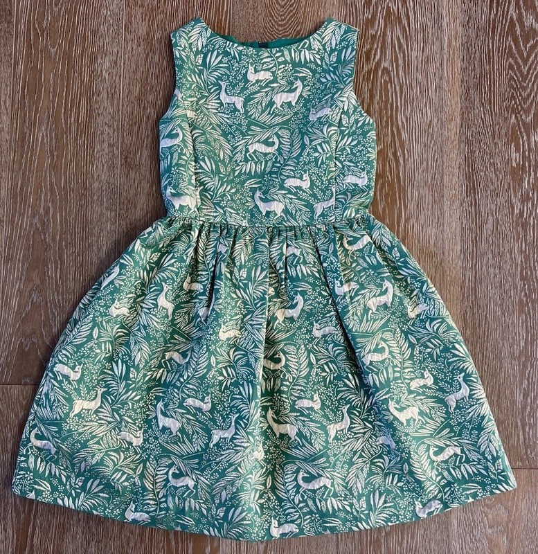 Crewcuts JCrew Girls Holiday Jacquard Dress Size 14 NWT