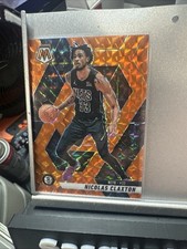 Nicolas Claxton Orange Mosaic #/249 2024-25 Panini Mosaic #106 SN Brooklyn Nets