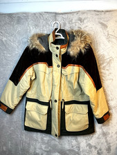 Vintage Gallery Petite Womens Jacket w/ Hood Size Small Lagen Look Parka Snow