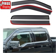 Low Profile Vent Visors for 2015-2024 Ford F150  Raptor Crew Cab