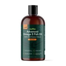 Wuffes Omega 3 Fish Oil for Dogs, 100 Pure Wild Alaskan Fish Oil - 16 Oz