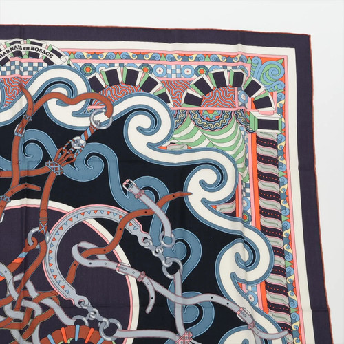 Arnés Hermès Carré Géant Harnais en Rosace rosetón estola cachemir malinas - Imagen 3 de 7