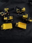 Lot Of 7 Mini Tonka Construction Vehicles - Vintage Die-cast