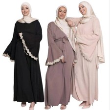 Ramadan Dubai Abaya Kaftan Women Muslim Long Maxi Dress Islamic Party Gown Robe