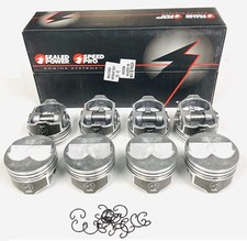 SPEED PRO Hypereutectic Coated 11.8cc Dome Pistons Set/8 for Chevy SB 350 STD