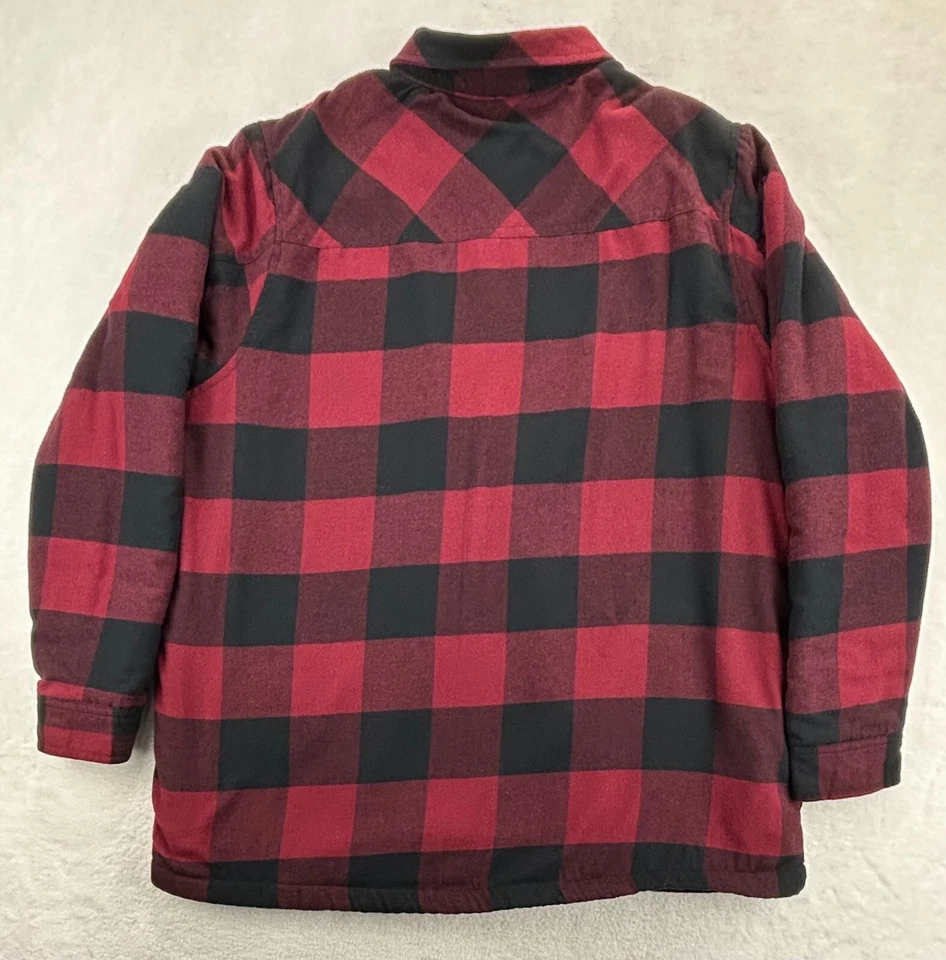 Chaqueta Highland Originals Chamarra Hombres XL Sherpa Franela Roja Cuadros Tareas de Granero Foto 4 de 4