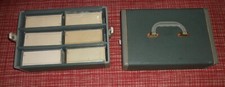 Lot of 6 Vintage Argus No. 593 Automatic Slide Changer Magazines With Carry Box