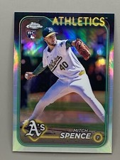 2024 Topps Chrome Update Mitch Spence Refractor #USC166 Oakland Athletics I2791