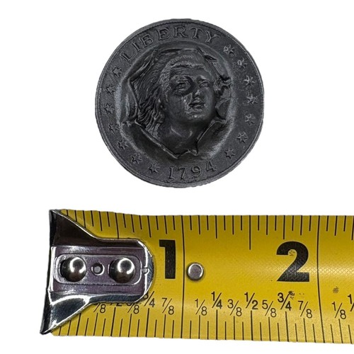 10PCS Vintage Liberty 1794 Coin Lady Face for Jewelry Making Pewter Metal Alloy - Picture 6 of 6