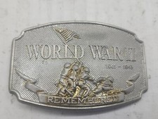 Vintage World War II Remembered Belt Buckle
