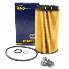 Ölfilter SH422P + Ölablassschraube für Audi Cabriolet E 8G7 Bj. 01-1993-07/1998