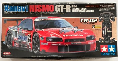 Tamiya 1/10 Electric RC Xanavi NISMO GT-R R34 TB-02 RC Radio 