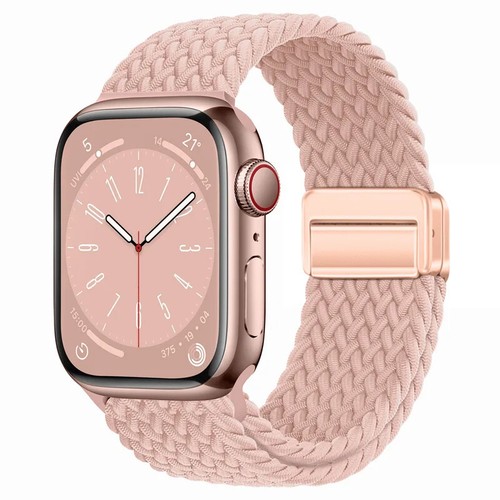 Magnetic Nylon Loop Strap for Apple Watch Series 10 9 8 7 6 5 Ultra 2 SE Band - Picture 19 of 92