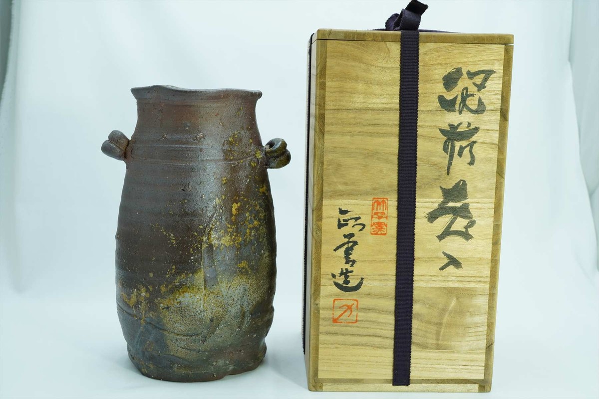 【備前焼 花入①】Bizen ware Flower vase ( 送料無料!) Bizen Flower vase Made by Masami Nishikawa Made in Japan | eBay