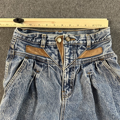 VINTAGE Rio Stephen Mardon Girls Jeans Sz 7 ACTUAL 24x27 Bareback Acid #4336 - Picture 2 of 14