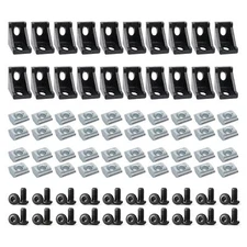 20Sets 2020 Series Aluminum Extrusion Profile Connectors with 20pcs 2020 Extr...