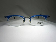 Skandal eyeglasses half rim oval round men's women's frames NOS daring vintage