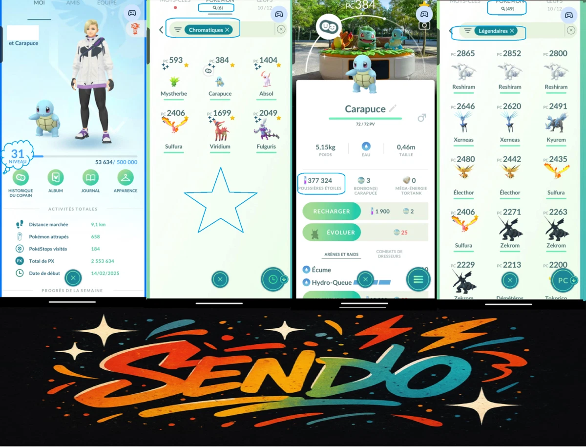 Achetez pas cher Pokemon Go Compte à vendre