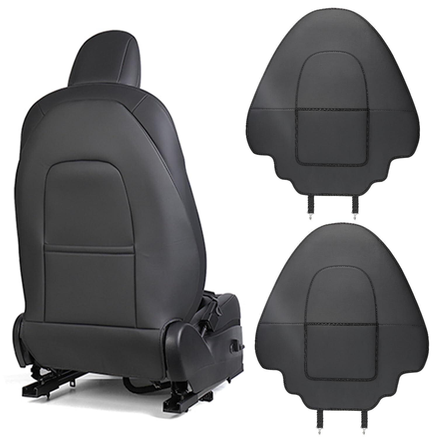 Upgrade 2024 for Tesla Model Y Back Seat Protector for Kids Kick Mats Seat Co...