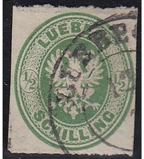 Lübeck Nr. 8 A gestempelt und geprüft