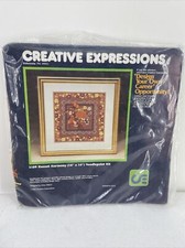 Creative Expressions Needlepoint Kit Russet Harmony Floral Butterfly Sealed Vtg