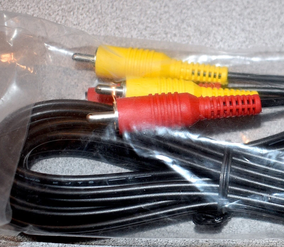 NEW SEALED Original NES Nintendo AV Cable Audio Video Composite OEM PN 208 - Image 2 of 3