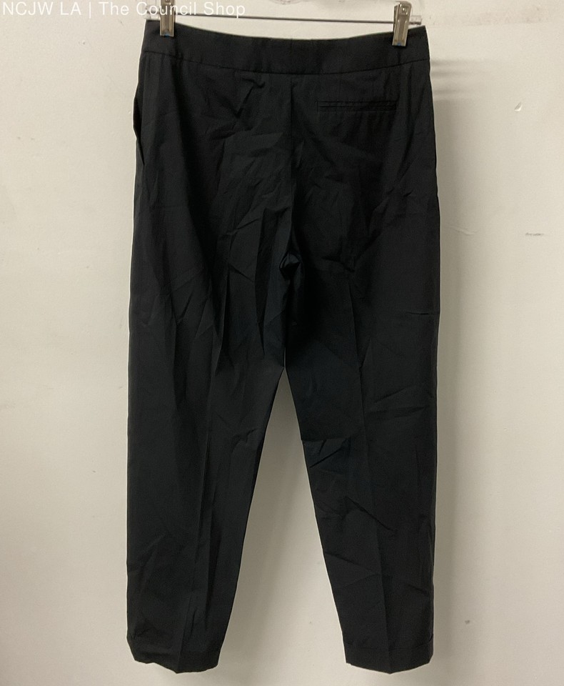 Salvatore Ferragamo Women's Black Cotton Blend Dress Pants Size 38 Made
