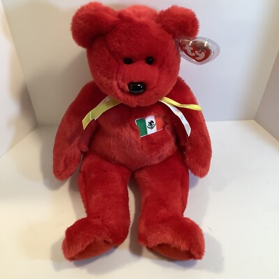 TY Beanie Buddy - OSITO the Mexican Bear (14 inch) New W/Tags Stuffed Animal Toy