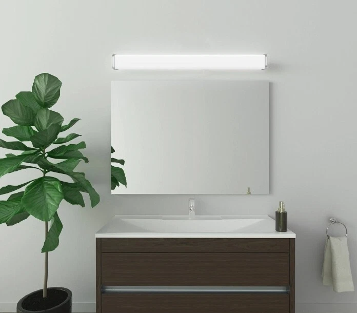 Applique Lampada da Specchio Bagno LED 40CM 60CM Quadrata Naturale 4000K IP44 - Immagine 2 di 4